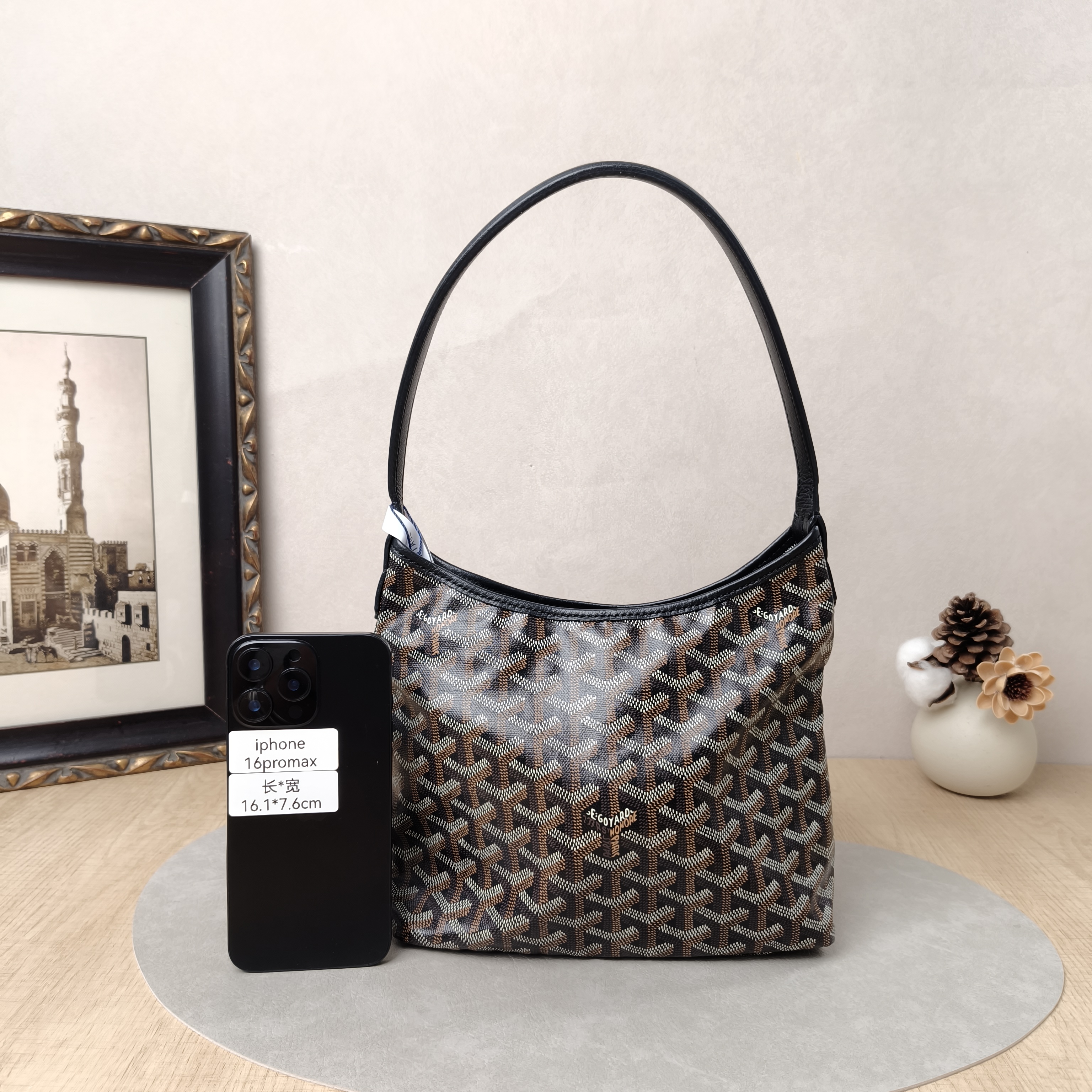 GOYARD Shoulder Bag Boheme HoboBlack PVC29 × 11 × 18.5 cm — cover view 4 of 5