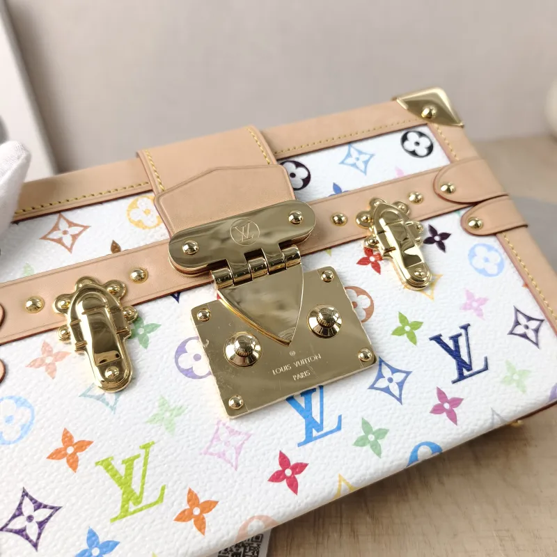 Louis Vuitton Crossbody Bag PETITE MALLE Box Multicolore PVC Mini 20 × 6 × 12.5 cm — detail view 2 of 14