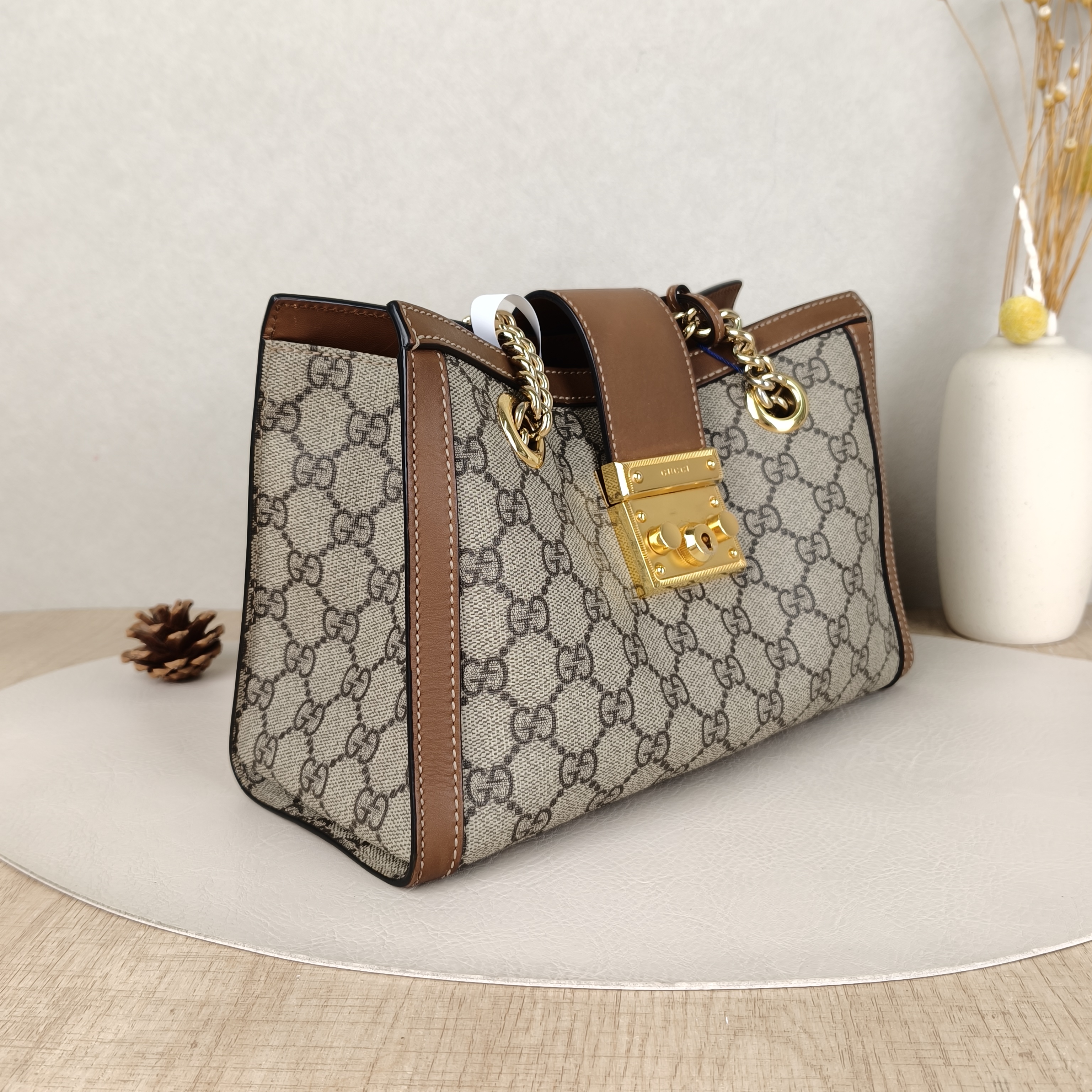 GUCCI Shoulder Bag Padlock Tote Monogram PVC Medium26 × 10 × 18 cm — cover view 6 of 6