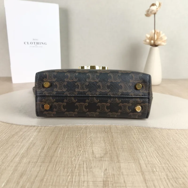 CELINE Top Handle Bag TEEN NINO Top Handle Bag Monogram PVC Small 20 × 8 × 13 cm — cover view 3 of 5