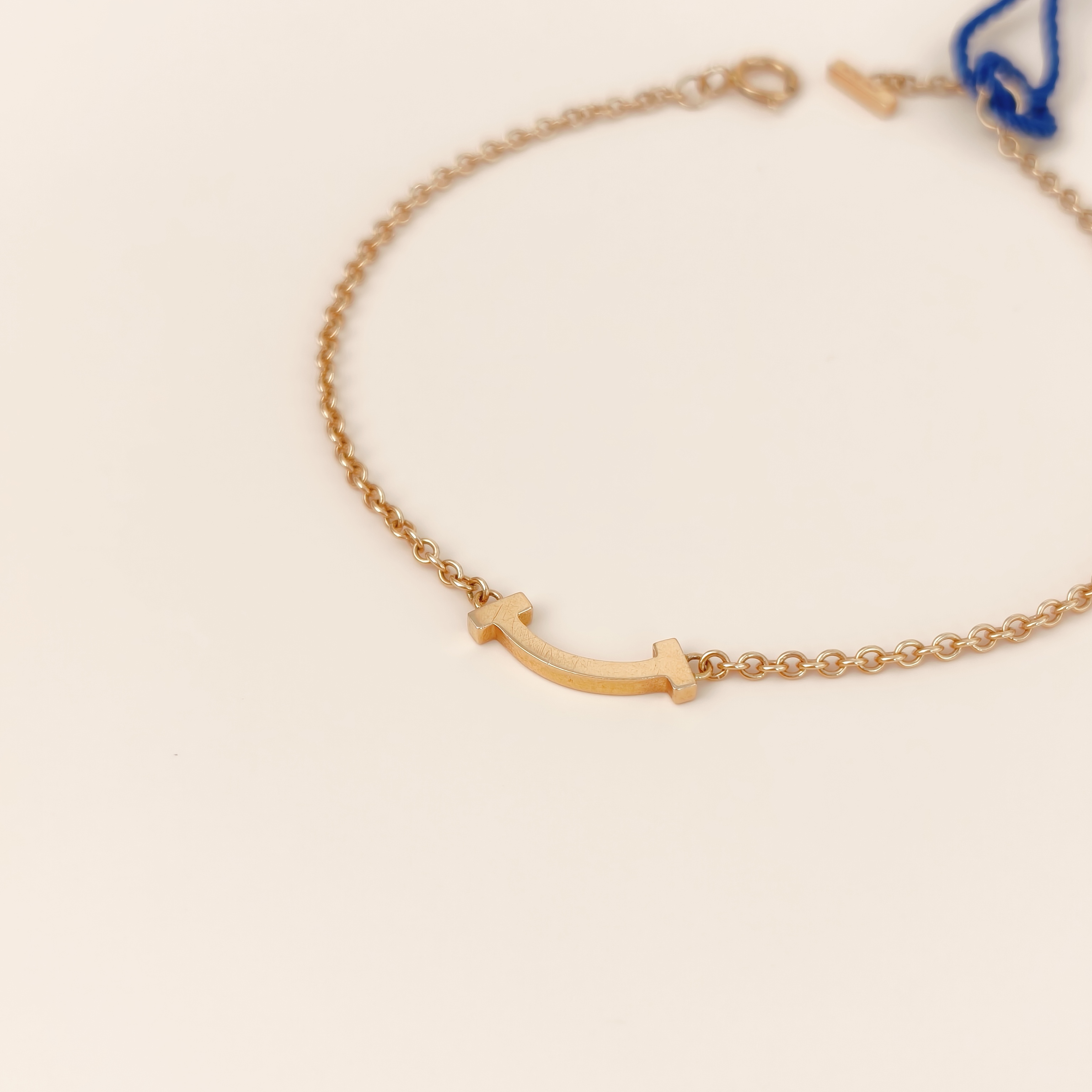 Tiffany&Co. Bracelet TC ollection Smile Bracelet Rose Gold 18KR ose Goldmini16.5cm โ cover view 7 of 8