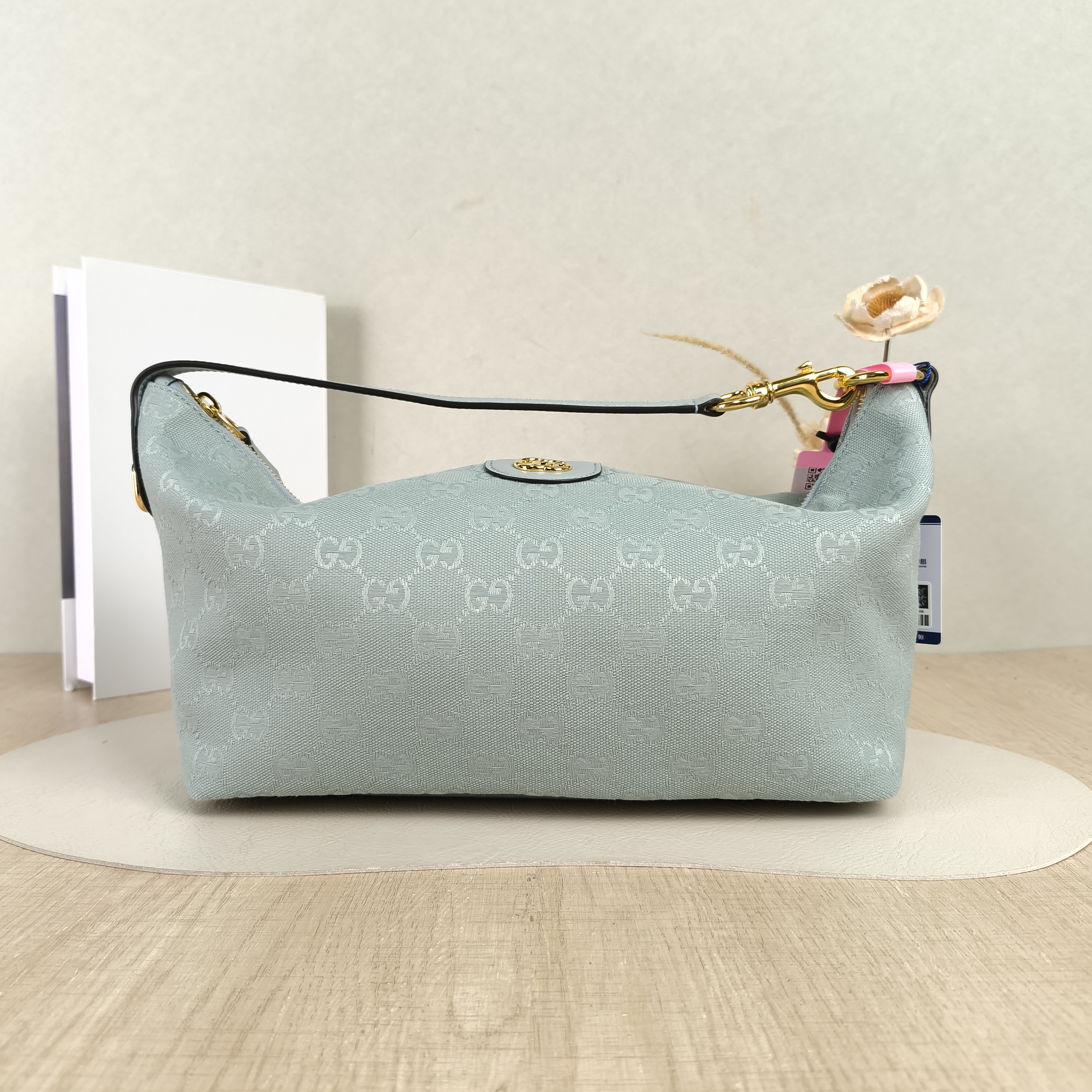 GUCCI Top Handle Bagvanity Vanity Case Bag Green Canvas Medium27.5 × 13 × 14.5 cm