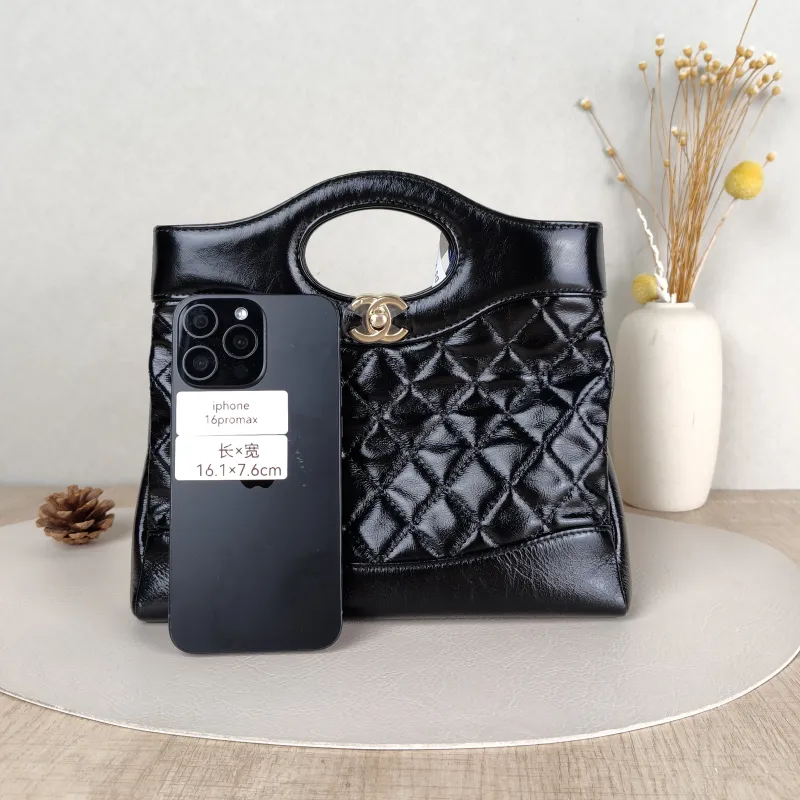 Chanel Crossbody Bag31Bag Black Waxed Leathermini23 × 5.5 × 22 cm — cover view 3 of 5