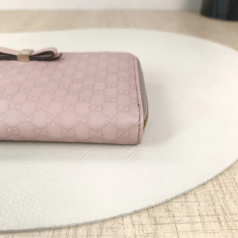 GUCCI Wallet Wallet Pink Calfskin One Size19 × 2.5 × 10 cm — detail view 2 of 10