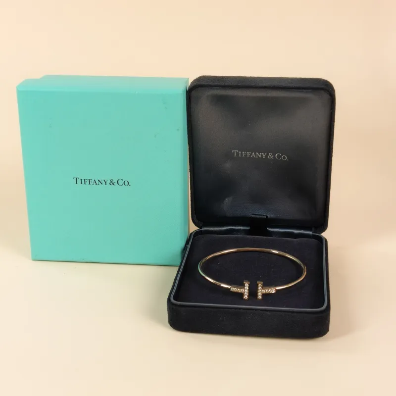 Tiffany&Co. Bangle TC ollection T Rose Gold Rose Gold 18KR ose Gold Diamond One Size 16.3cm โ cover view 2 of 8