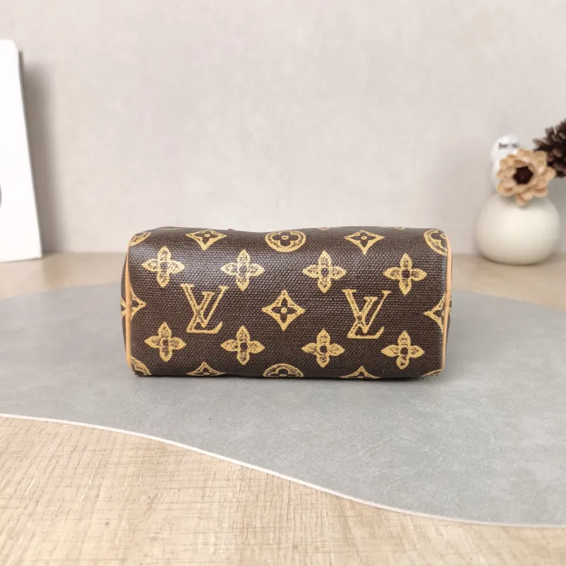 Louis Vuitton Crossbody Bag Speedy Nano Brown PVC nano 16 × 7.5 × 10 cm — cover view 4 of 6