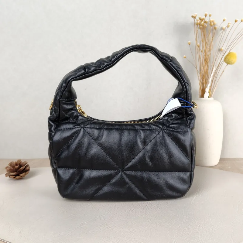 PRADA Shoulder Bag Re-Edition Black Lambskin 22 × 8 × 16 cm — cover view 3 of 5