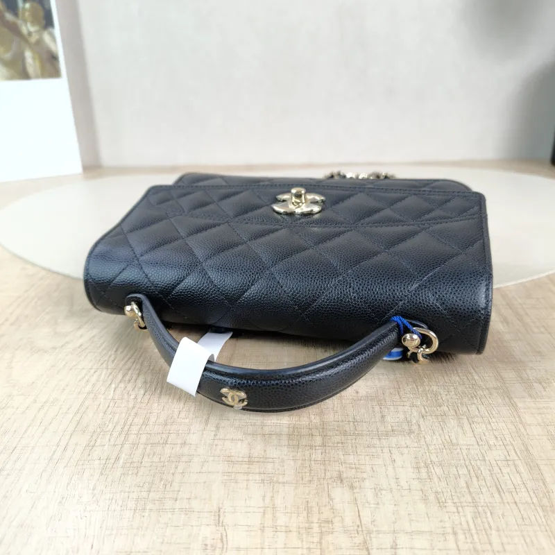 Chanel Backpack Backpack Black Grained Calfskin One Size18.2 × 5 × 14 cm — detail view 10 of 15