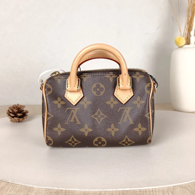 Louis Vuitton Crossbody Bag Speedy Nano Shoulder Strap PV Cnano16 × 7.5 × 10 cm — cover view 3 of 5