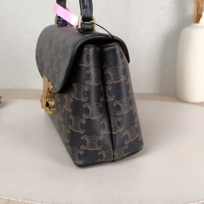 CELINE Top Handle Bag TEEN NINO Top Handle Bag Monogram PVC Small 20 × 8 × 13 cm — detail view 1 of 14