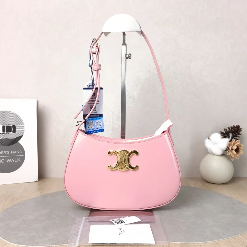 CELINE Shoulder Bag tilly Pink Calfskin Medium 22 × 4 × 13.5 cm — cover view 6 of 6