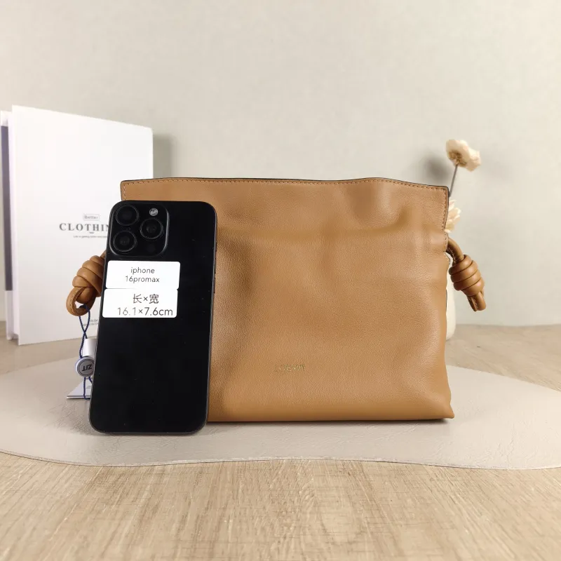LOEWE Crossbody Bag Flamenco Brown Calfskin Mini 24 × 9 × 18 cm — cover view 2 of 5