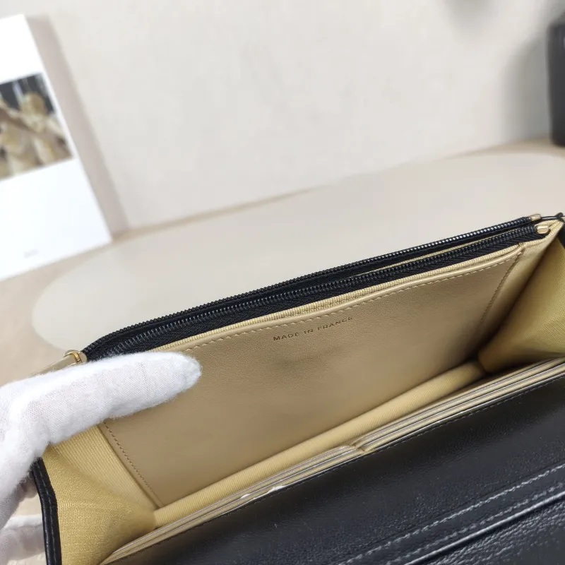Chanel Crossbody Bag Classic Flap WOC CF WOCWOC Bag C Black Lambskin Mini 19.2 × 3.5 × 12.3 cm — detail view 7 of 12