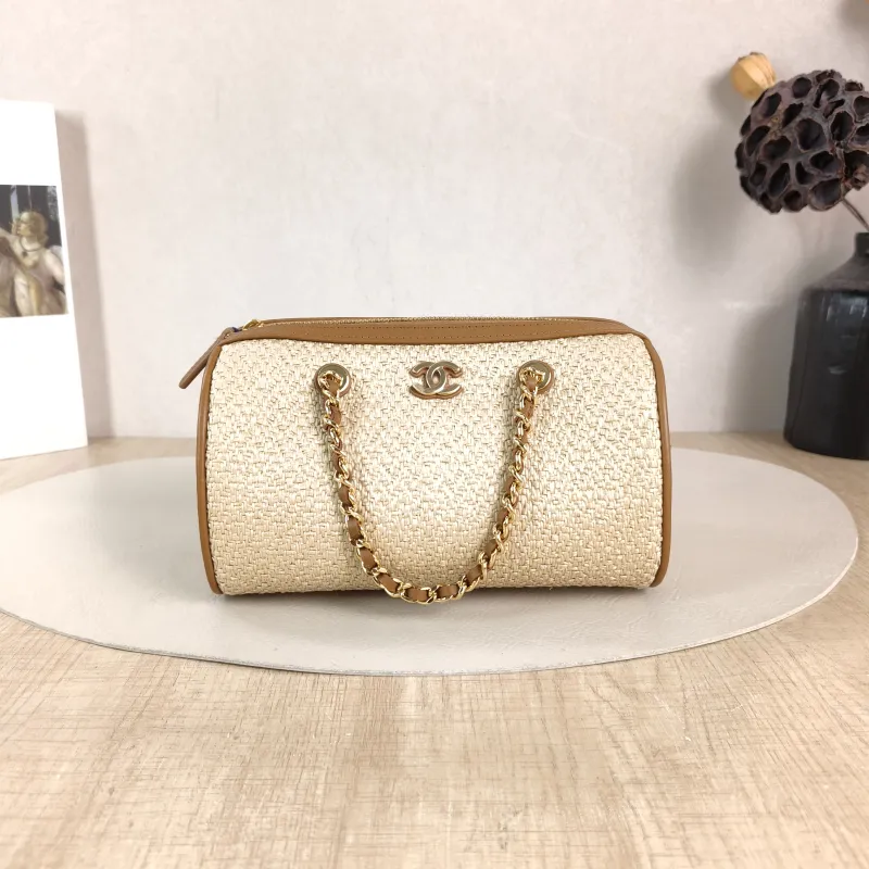 Chanel Crossbody Bag Crossbody Bag Brown Woven Mini 19 × 11 × 11 cm