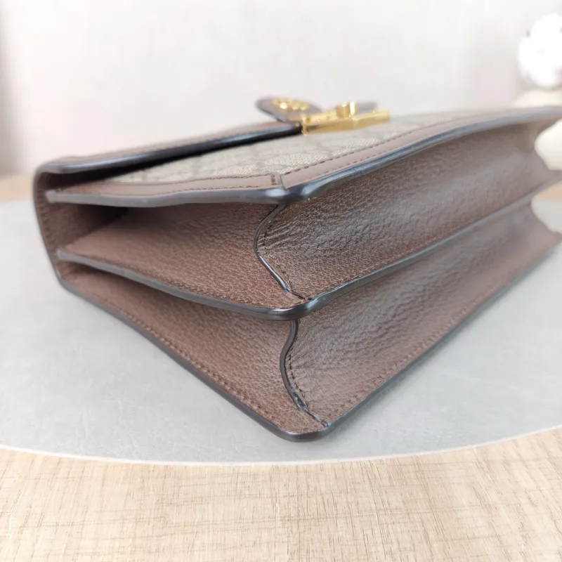 GUCCI Top Handle Bag Ophidia GG Messenger Bag Monogram PVC Medium25 × 7 × 17.5 cm — detail view 10 of 13