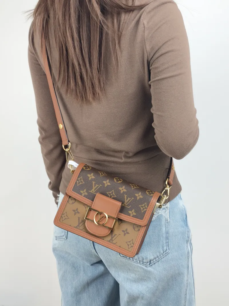 Louis Vuitton Crossbody Bag Dauphine Monogram PVC Mini 20 × 9 × 15 cm — on-model view 2 of 2