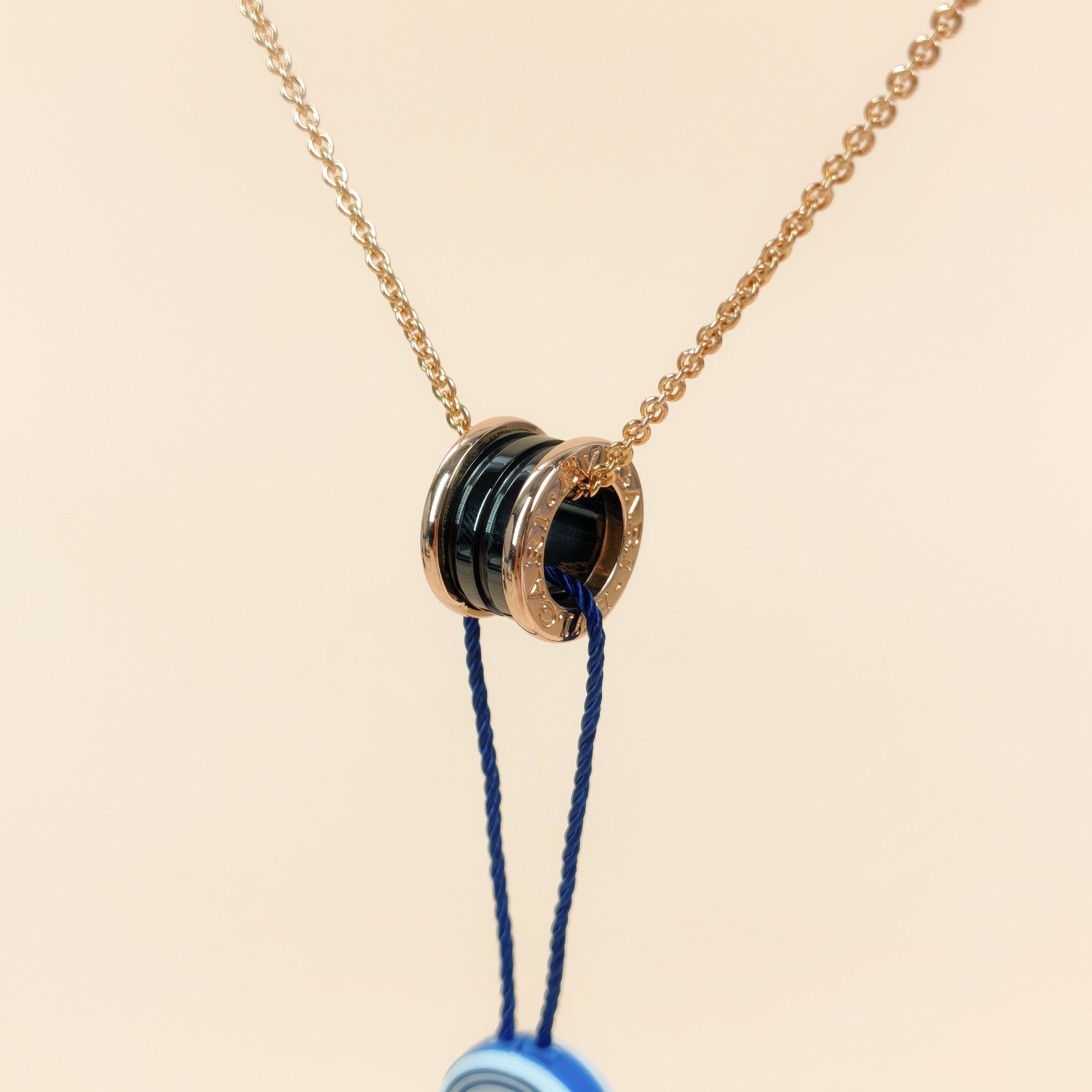 Bvlgari Necklace B.ZERO1Collection Black Rose Gold 18KR ose Gold One Size46cm — cover view 2 of 10