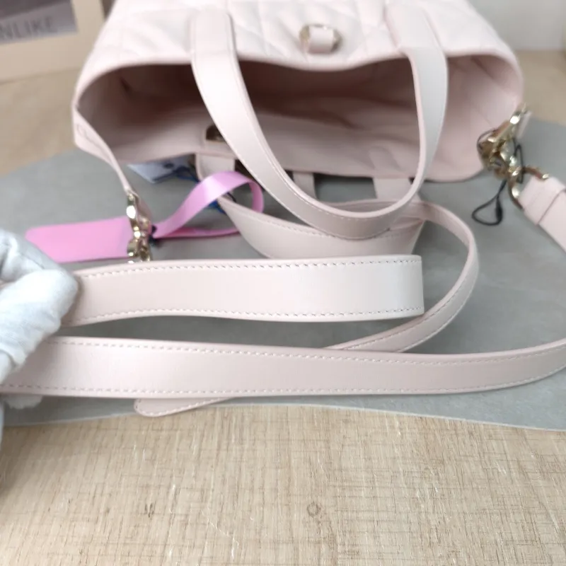 DIOR Top Handle Bag TOUJOURS Edition Pink Calfskin Small 18.5 × 12 × 18.5 cm — detail view 8 of 13