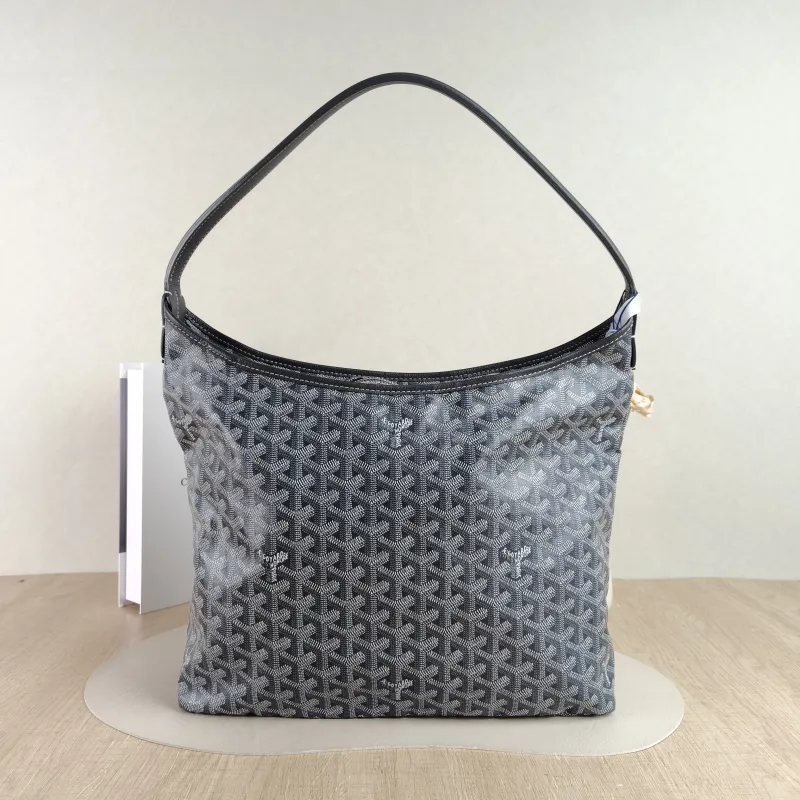 GOYARD Shoulder Bag Boheme Hobo​ Grey ine Canvas Small 43 × 14 × 27 cm — cover view 2 of 4