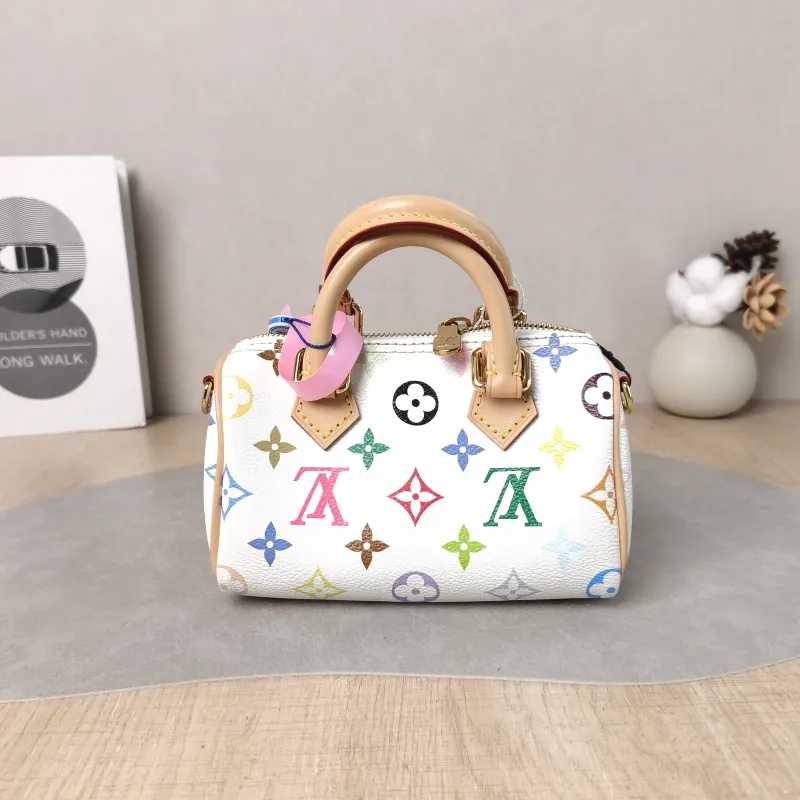 Louis Vuitton Crossbody Bag Speedy Nano Multicolore PVC nano 16 × 7.5 × 10 cm — cover view 2 of 6
