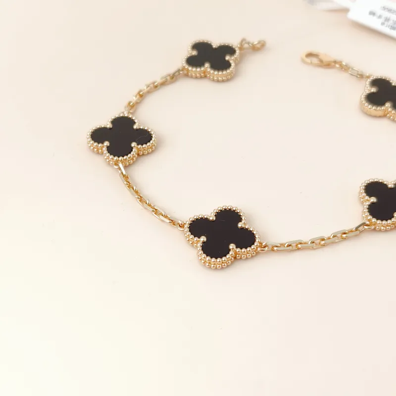 Van Cleef & Arpels Bracelet Alhambra Alhambra Collection Five-Motif Bracelet 18KY ellow Gold Vintage Small 19cm — cover view 2 of 10