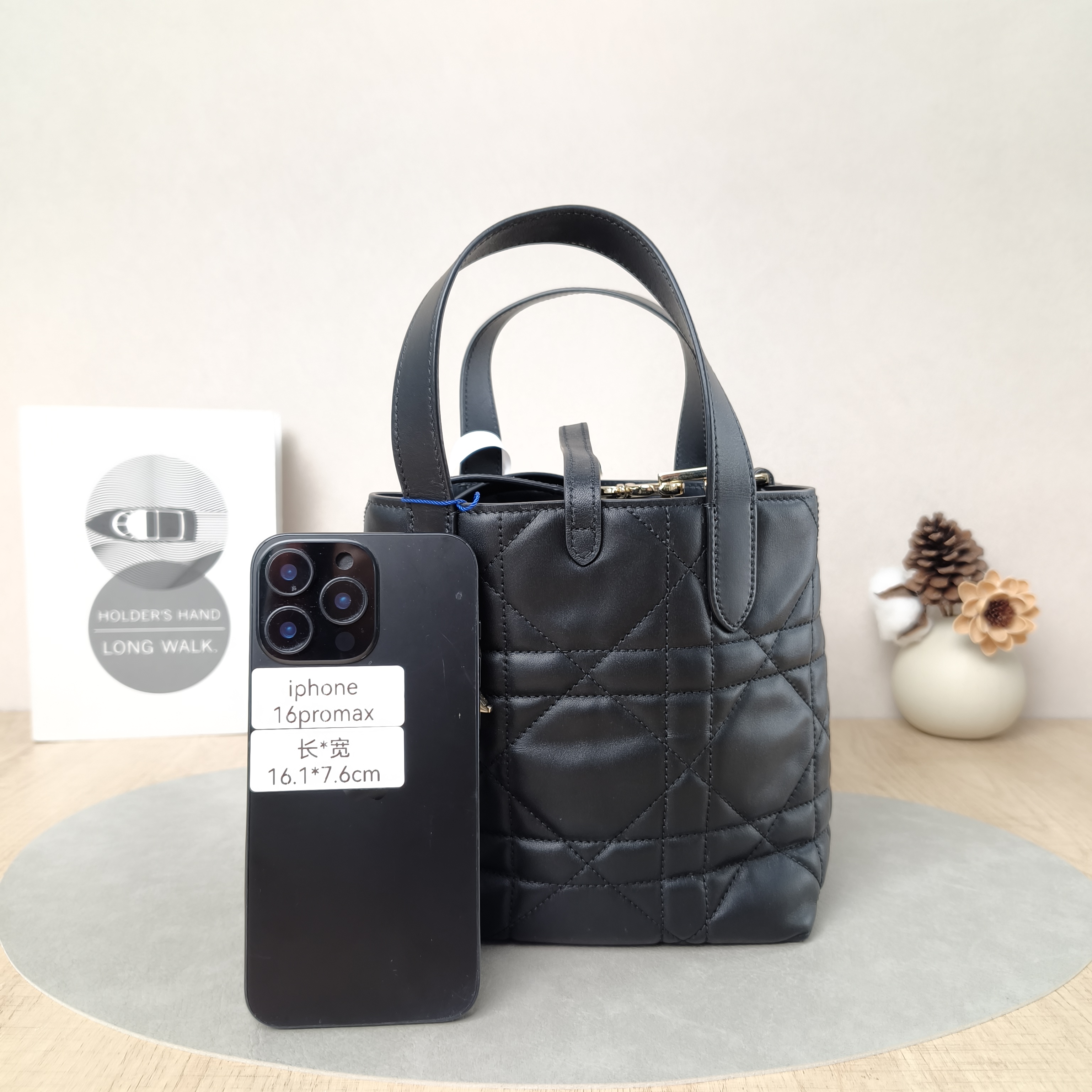 DIOR Shoulder Bag TOUJOURS Edition Black Calfskin Small18.5 × 12 × 18.5 cm — cover view 3 of 5