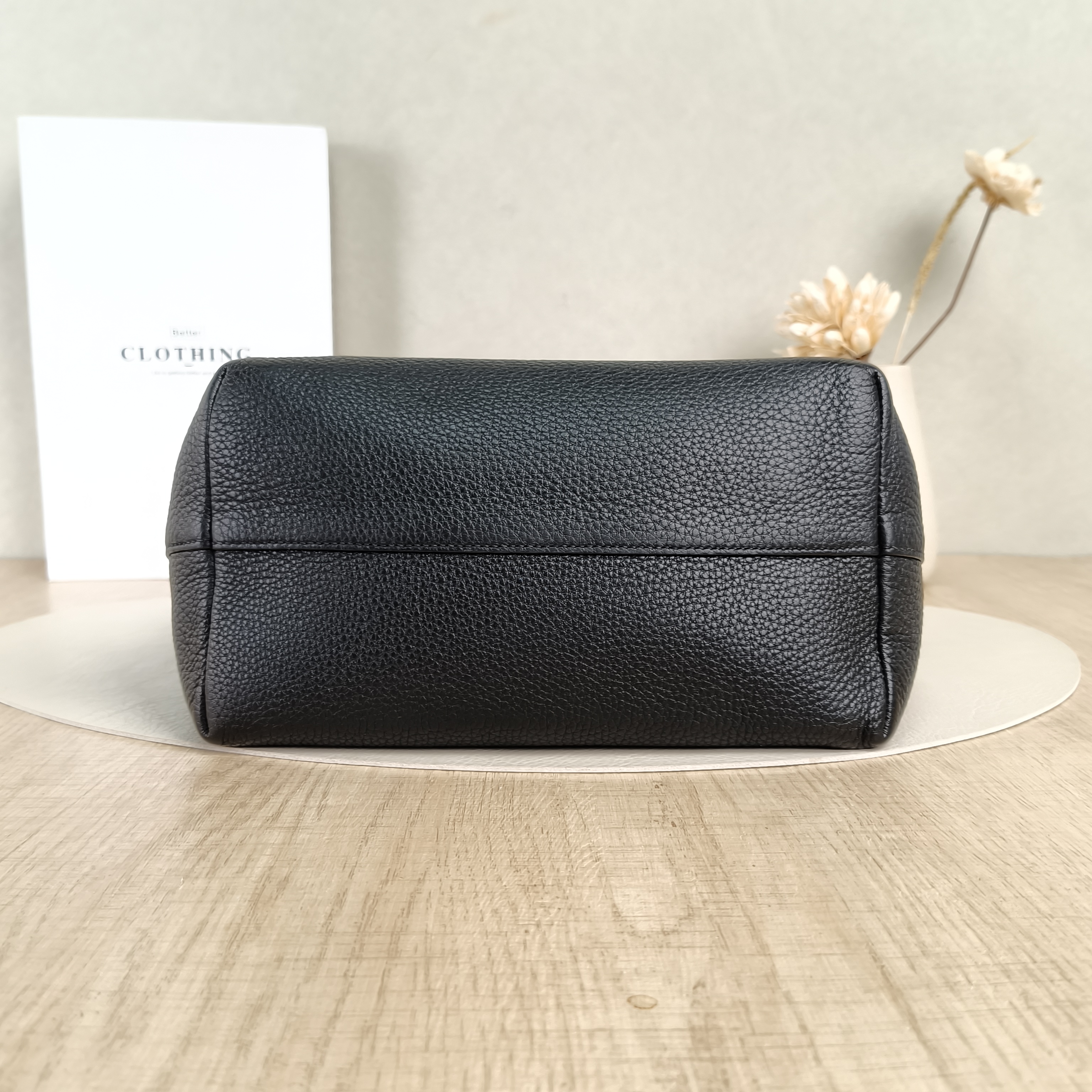 PRADA Crossbody Bag Top Handle Crossbody Bag Black Calfskin 23 × 13 × 19 cm — cover view 3 of 5