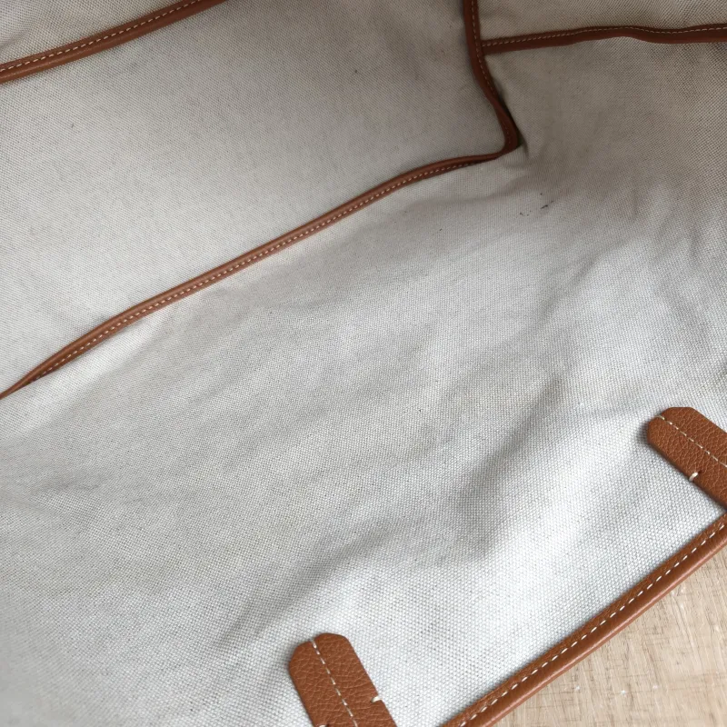 GOYARD Shoulder Bag SAINT LOUIS Shopping Tote Brown ine Canvas Small 34 × 15 × 28 cm — detail view 7 of 12