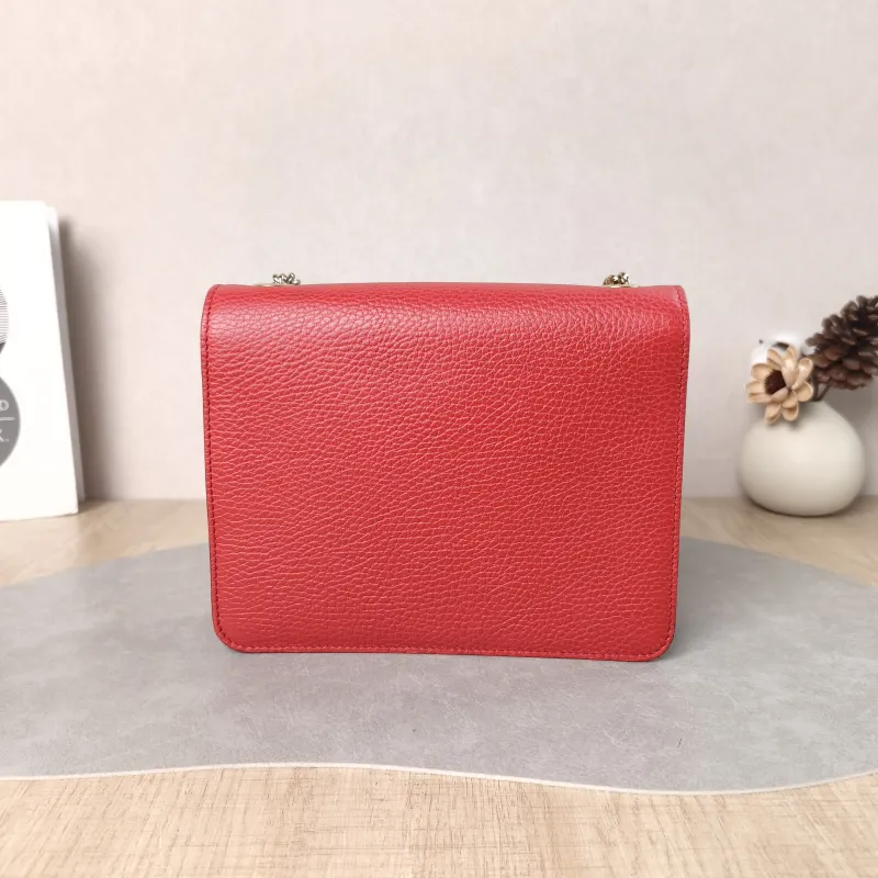GUCCI Crossbody Bag g Collection Red Calfskin Small 20 × 9 × 16 cm — cover view 4 of 6