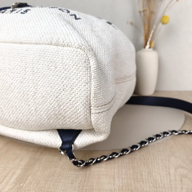 Chanel Backpack Backpack White Blue One Size 33 × 12 × 39 cm 23 — detail view 1 of 10