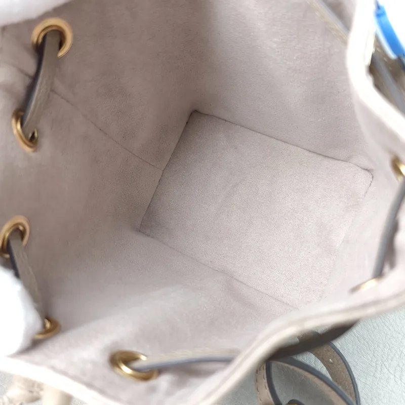 Louis Vuitton Crossbody Bag NANO NOÉ Bucket Bag Nano · White Monogram Empreinte Embossed Calfskin nano 13 × 10 × 16 cm — detail view 8 of 10