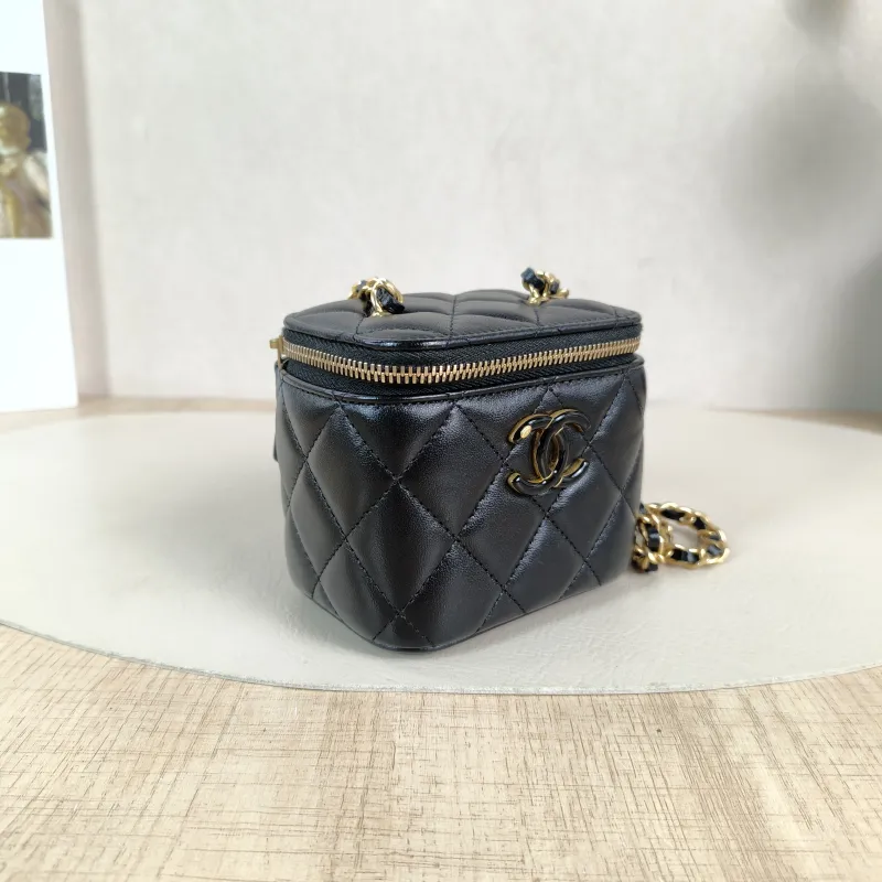 Chanel Crossbody Bag C Edition Black Lambskin One Size 11 × 7 × 9 cm — cover view 4 of 5