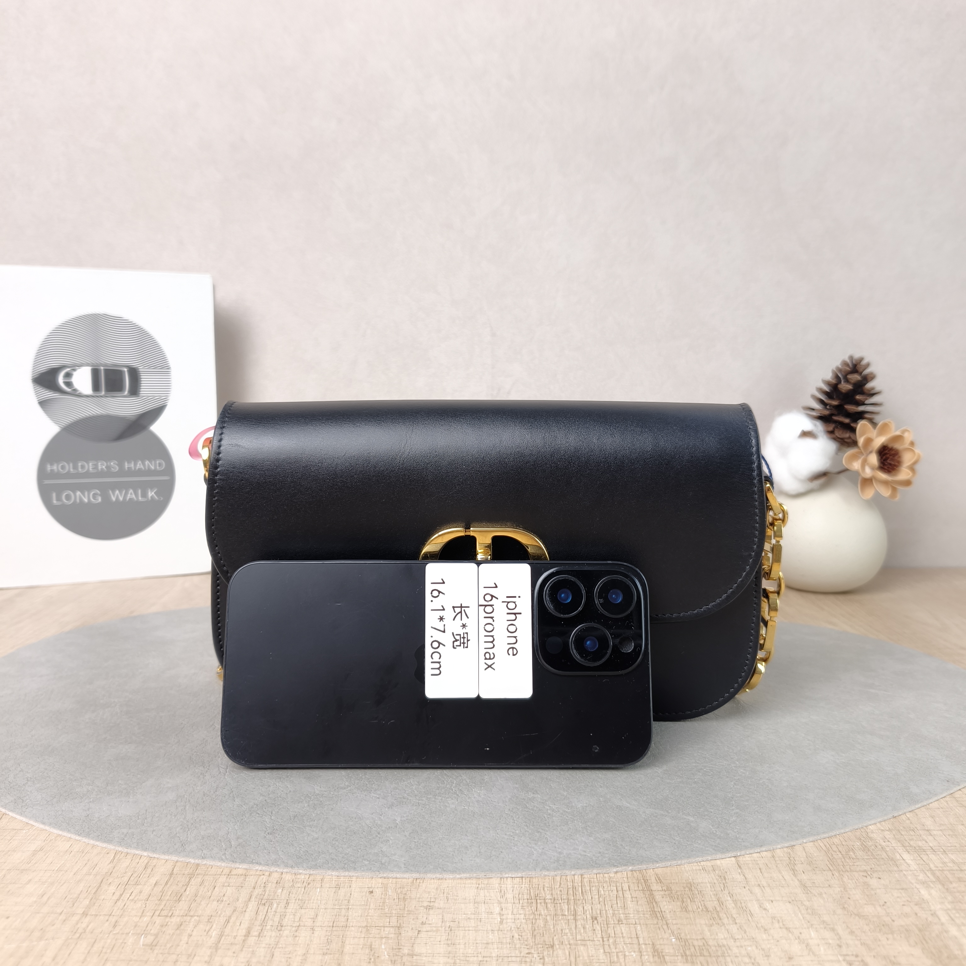 DIOR Crossbody Bag30Montaigne 30 Avenue Black Calfskin Small23 × 6.5 × 13 cm — cover view 2 of 5