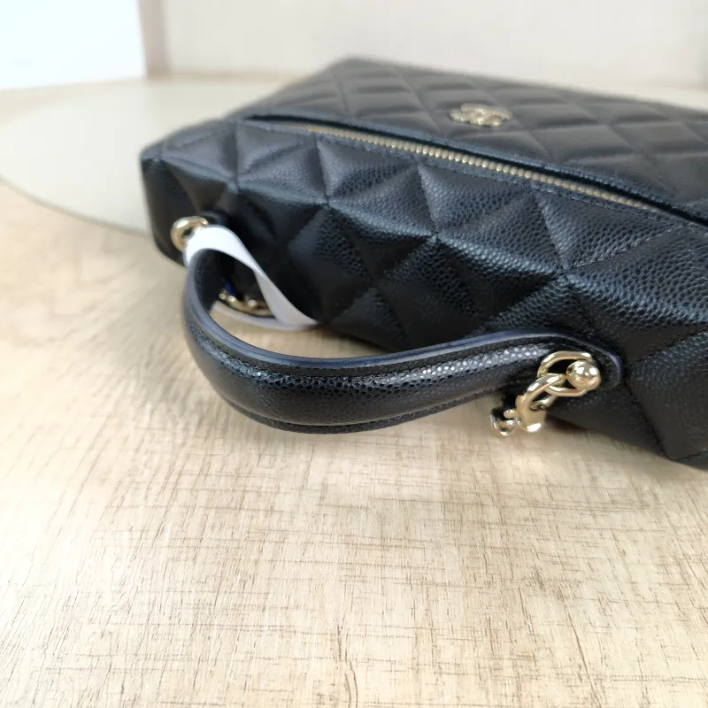 Chanel Crossbody Baglp Box Bag Top Handle Crossbody Bag Black Grained Calfskin One Size19.5 × 5 × 17 cm — detail view 10 of 14