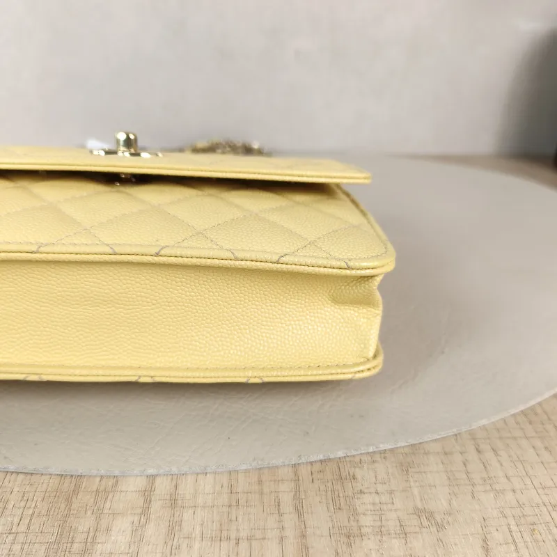 Chanel Backpack Backpack Yellow Grained Calfskin One Size 18 × 4 × 13 cm — detail view 12 of 12