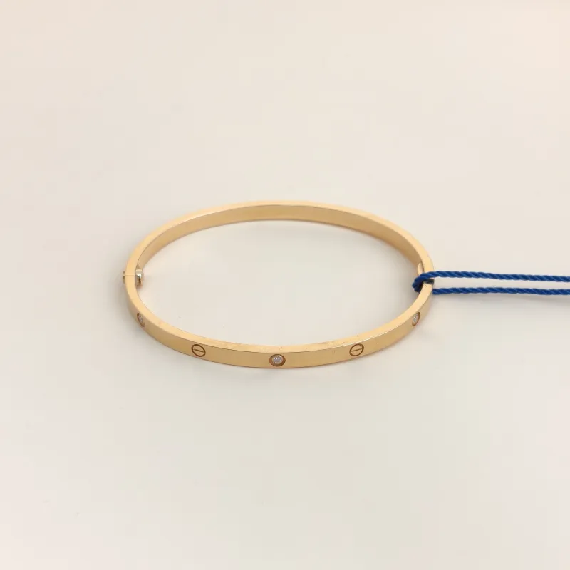 CARTIER Bangle Love Collection Bangle 18KY ellow Gold Diamond 17 3.6㎜