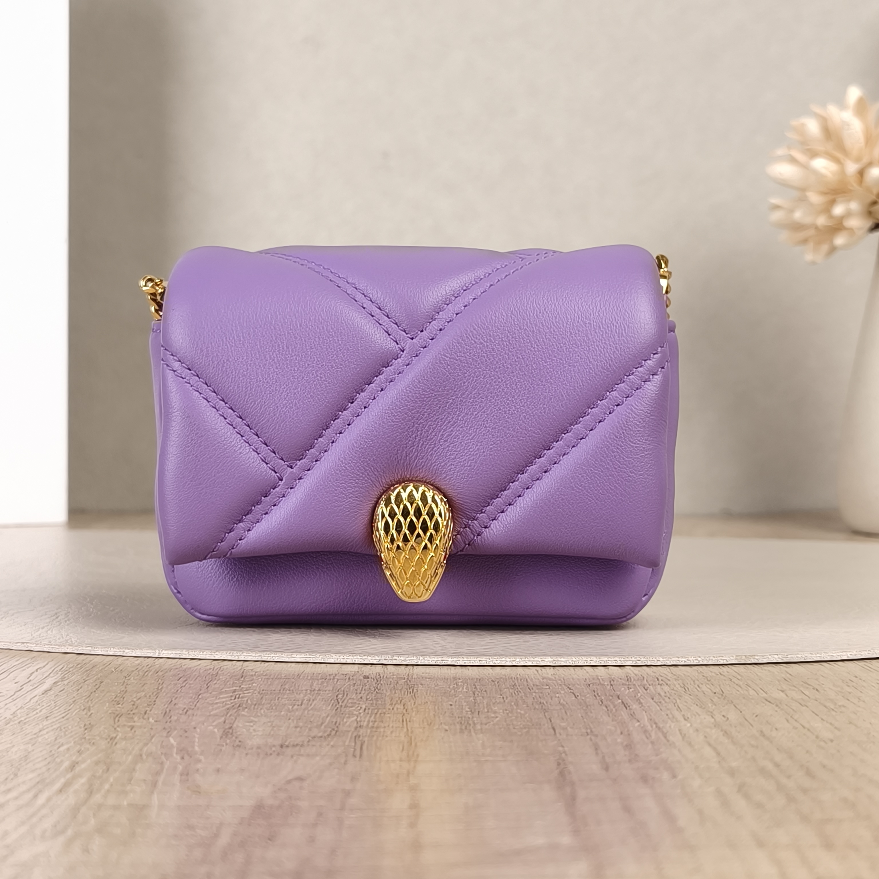 Bvlgari Shoulder Bag Serpenti Forever Collection Crossbody Bag Calfskin Mini 11 × 4 × 9 cm