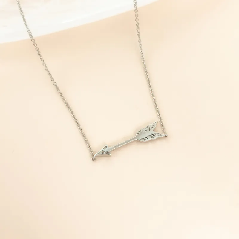 Tiffany&Co. Necklace Arrow Necklace Gold Diamond 950One Size40cm — cover view 8 of 8