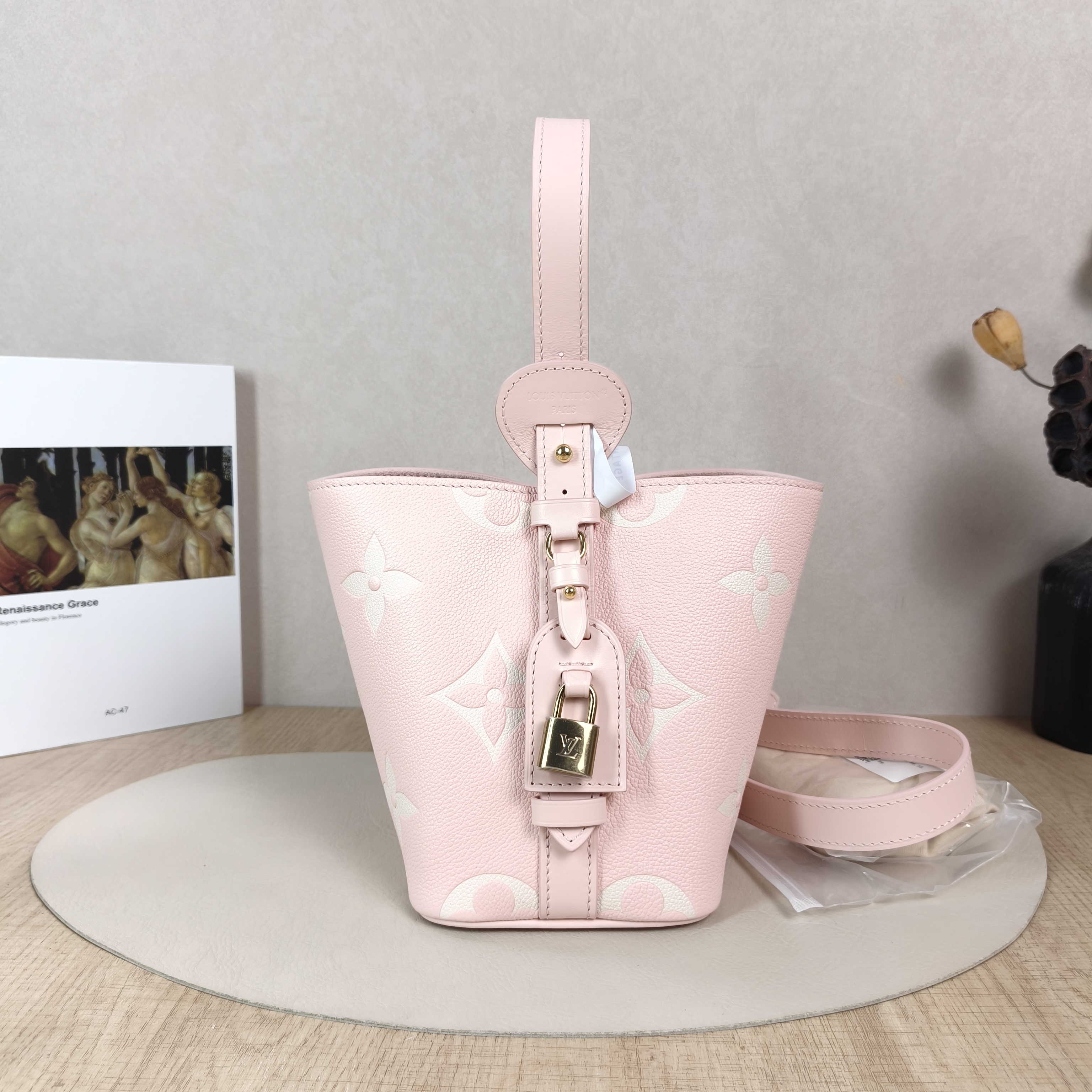 Louis Vuitton Top Handle Bag ALL IN BB · White Empreinte Embossed Calfskin BB18 × 12 × 16 cm — cover view 5 of 6