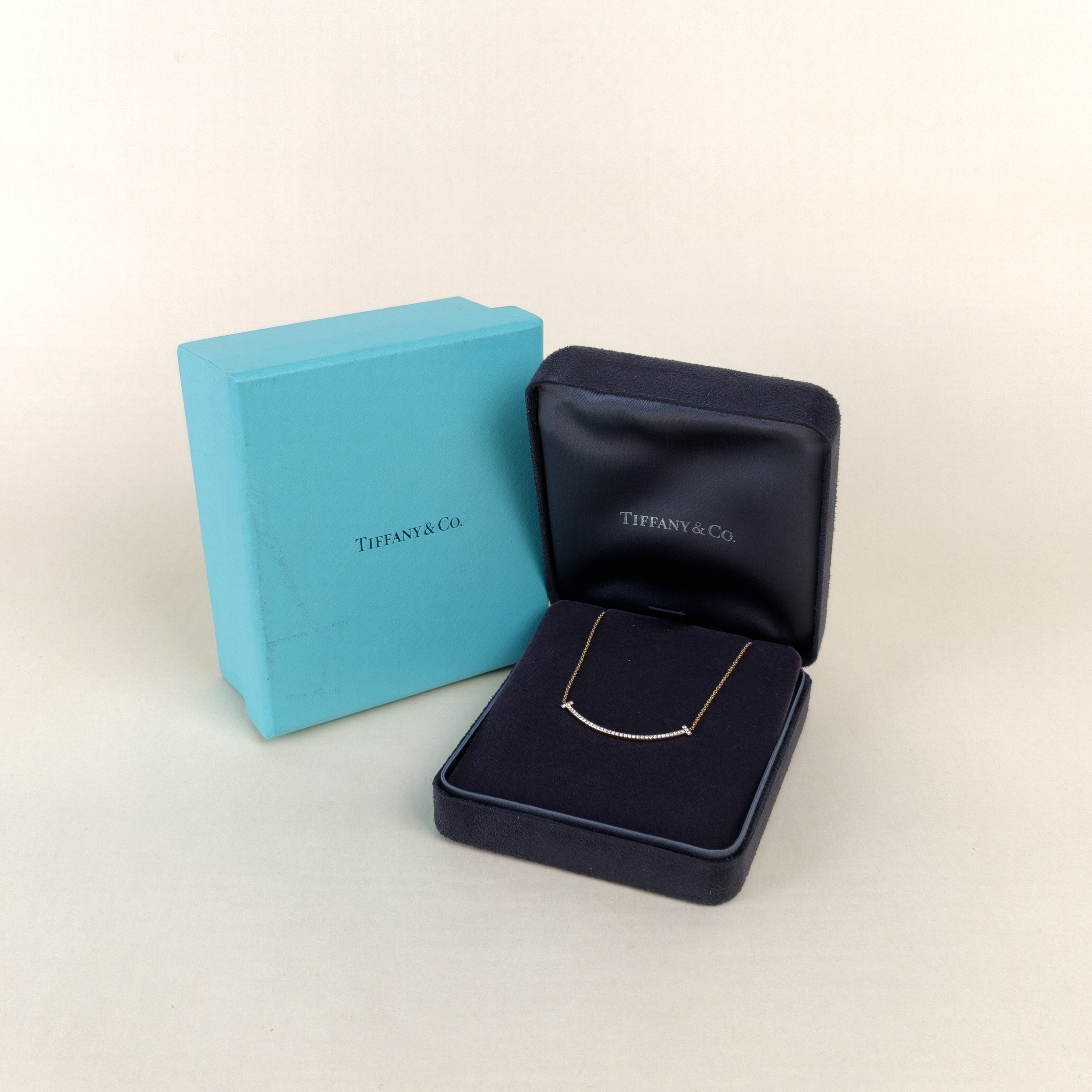 Tiffany&Co. Necklace TC ollection Smile Yellow Gold Pavé Diamond Yellow Gold Diamond18KY ellow Gold Small40.5cm — cover view 3 of 7
