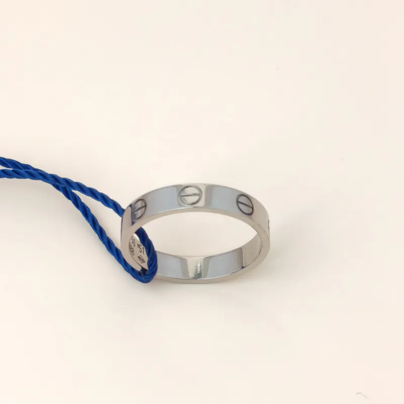 CARTIER Ring LOVE Ring 18KW hite Gold Silver18KW hite Gold Small 3.6 51 — cover view 5 of 8