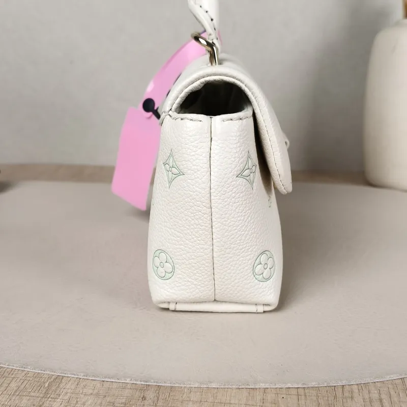 Louis Vuitton Crossbody Bag MADELEINE White · Green Calfskin nano 21 × 6 × 12.5 cm — detail view 11 of 11