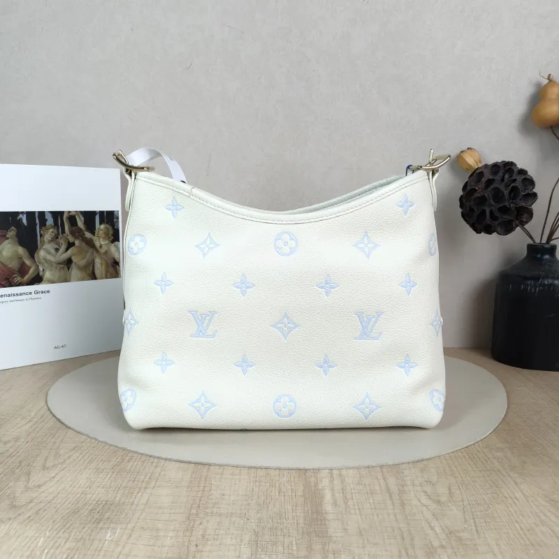 Louis Vuitton Crossbody Bag Carryall White · Blue Calfskin Small 29.5 × 12 × 24 cm — cover view 2 of 5