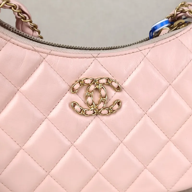 Chanel Shoulder Bag 23k hobo 19 Pink Lambskin 20 × 4.5 × 13 cm — detail view 3 of 13