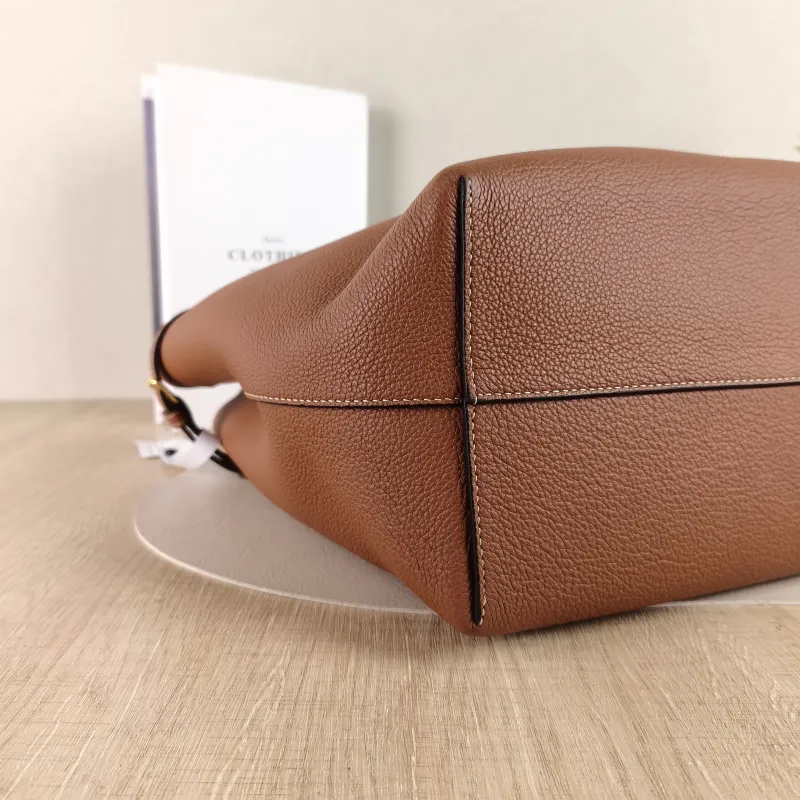 CELINE Shoulder Bag Cabas Anais Tote Bag Brown Calfskin Large 32 × 15 × 28 cm — detail view 5 of 11
