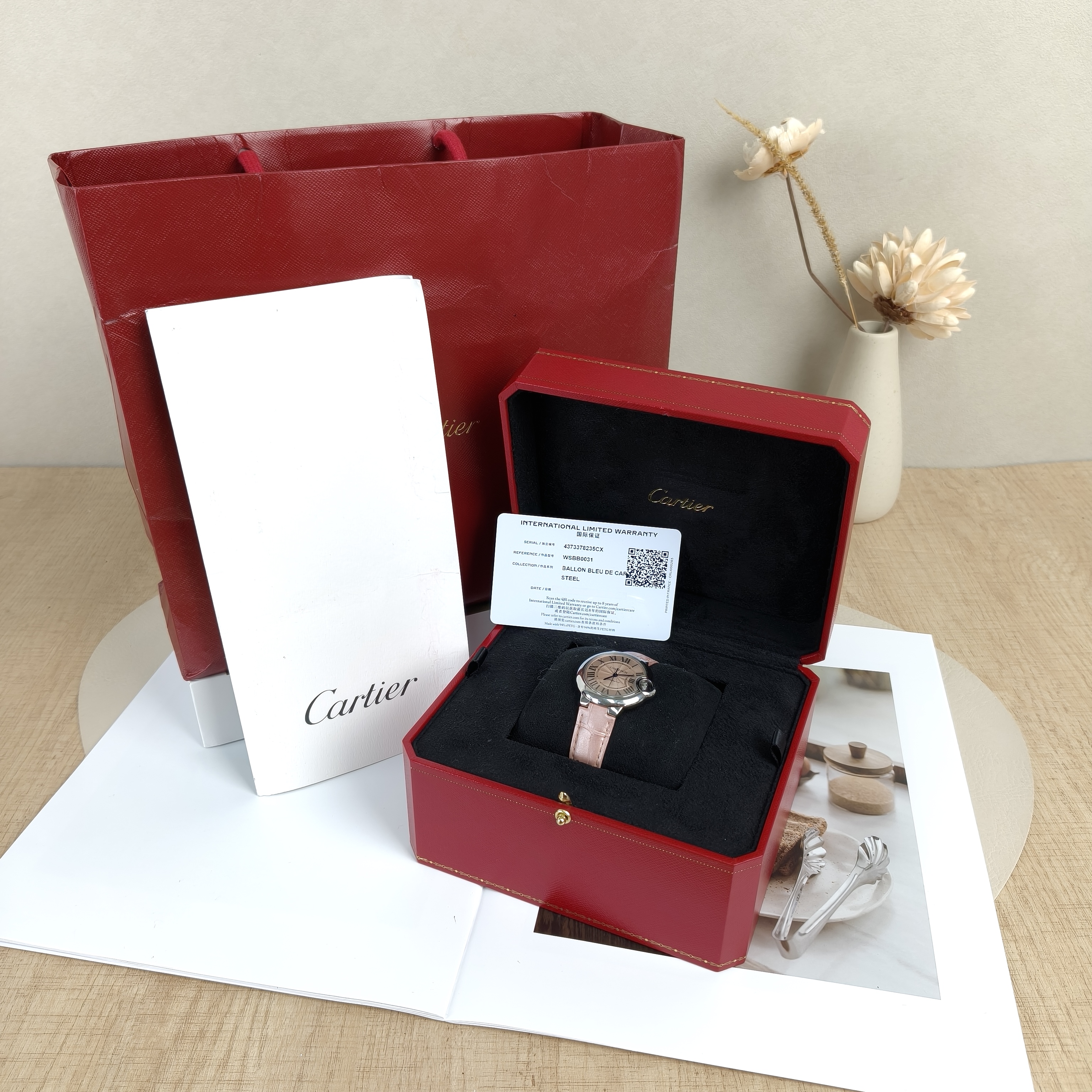 CARTIER Watch Ballon Bleu de Collection Watch Pink One Size33 Watch One Size — cover view 8 of 9