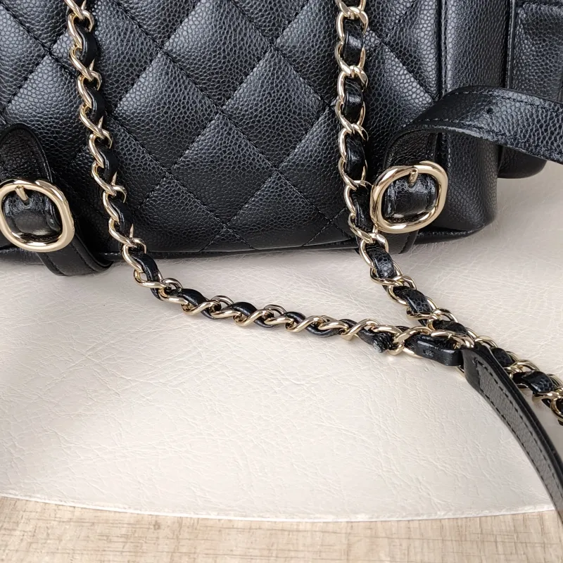 Chanel Backpackduma Black Calfskin Small18 × 9.5 × 19 cm — detail view 11 of 16
