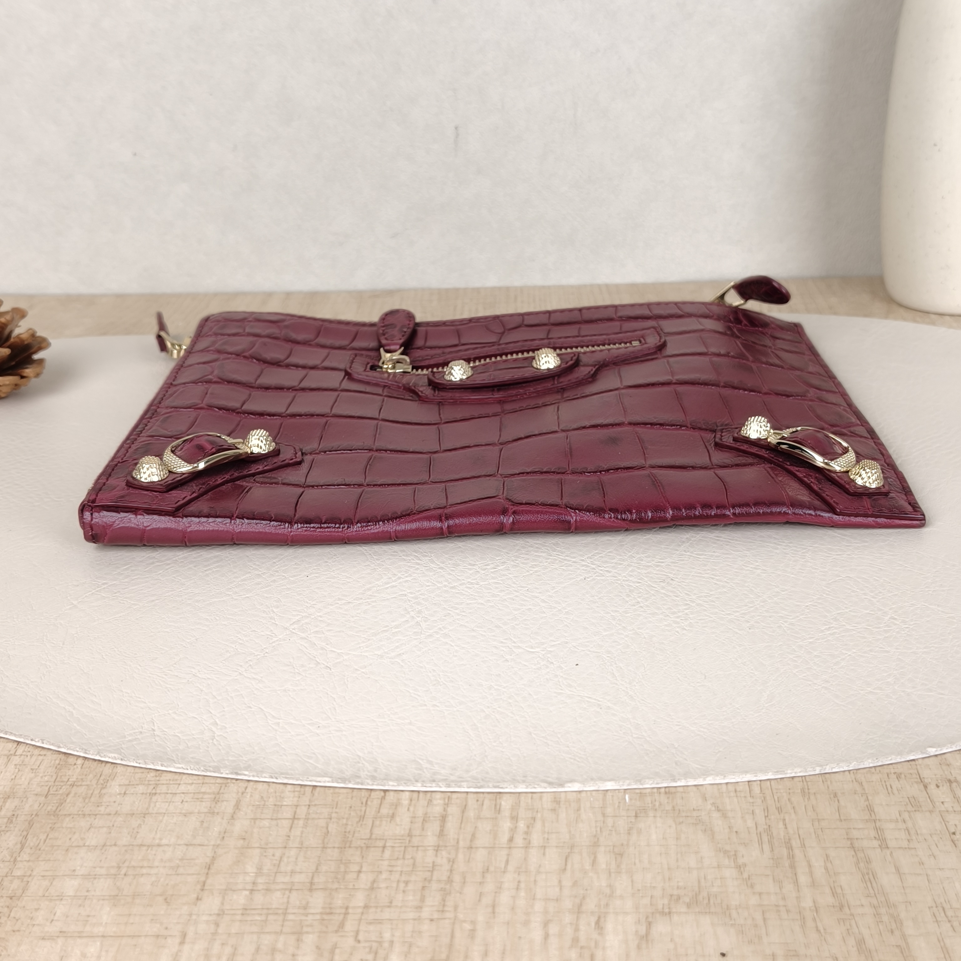 BALENCIAGA Clutch Clutch Red Calfskin23*16 — cover view 3 of 5