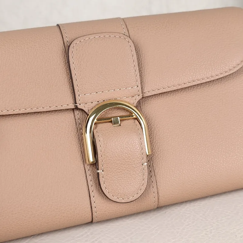 DELVAUX Crossbody Bag Brillant Long Wallet Chain woc Brown Calfskin Mini 21 × 3 × 12 cm — detail view 6 of 10