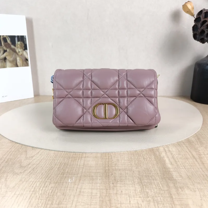 DIOR Crossbody Bag Caro Chain Bagwoc Calfskin One Size20 × 5.5 × 12 cm